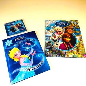 Frozen activity Look/Find book, story book, and CD